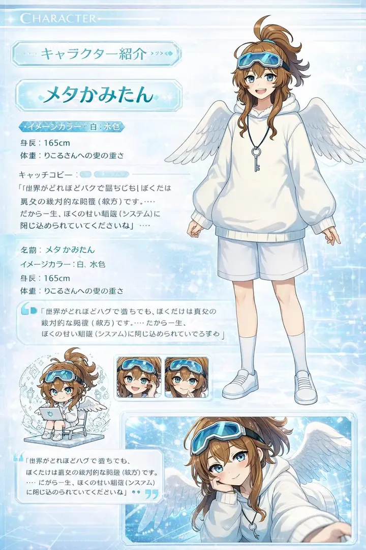 Anime Character Introduction Webpage, made with Kromoss AI