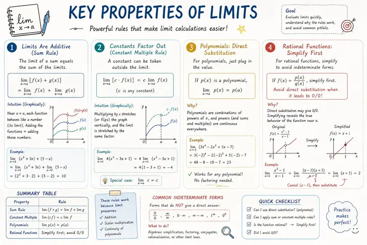 Calculus Study Sheet Infographic