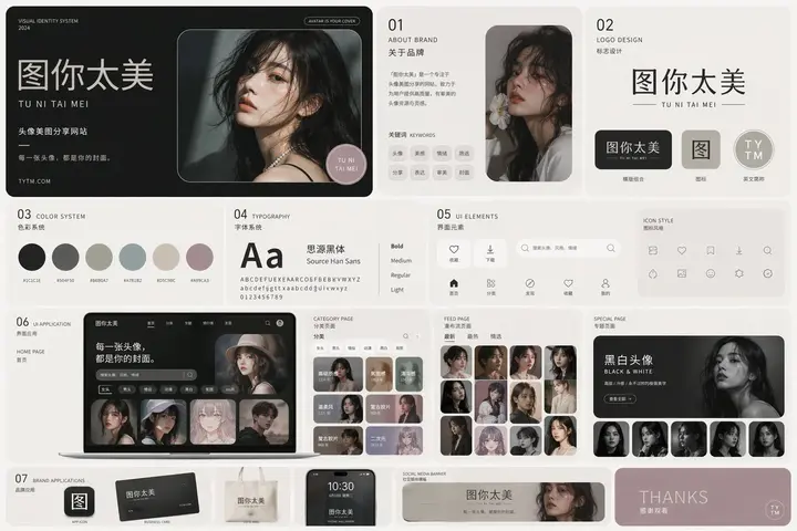 Dark Minimal Avatar Site Branding, made with Kromoss AI