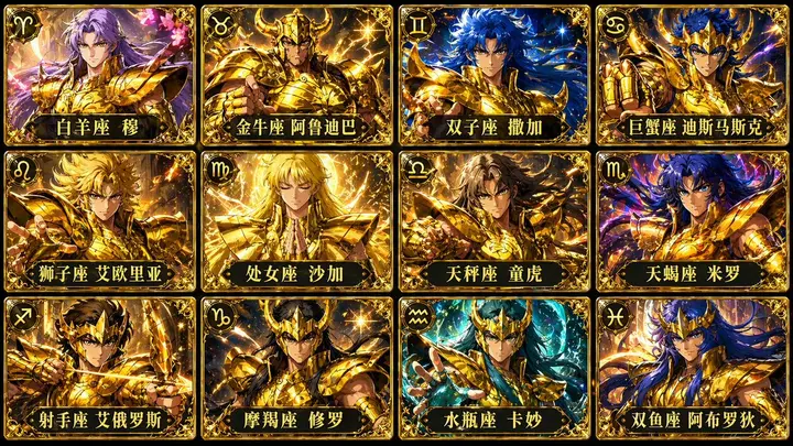 Gold Saints Twelve Card Collection