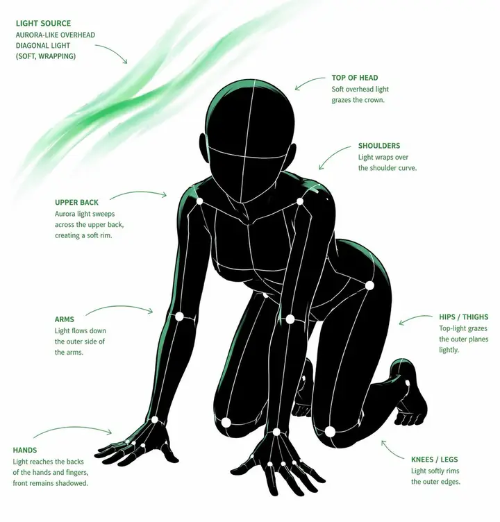 Pose Light Analysis, made with Kromoss AI